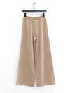 SWAYING Fall/Winter 2025: Beaded embroidery cashmere straight-leg pants SW-SW25AW3B20C2S2-TUO (Camel)